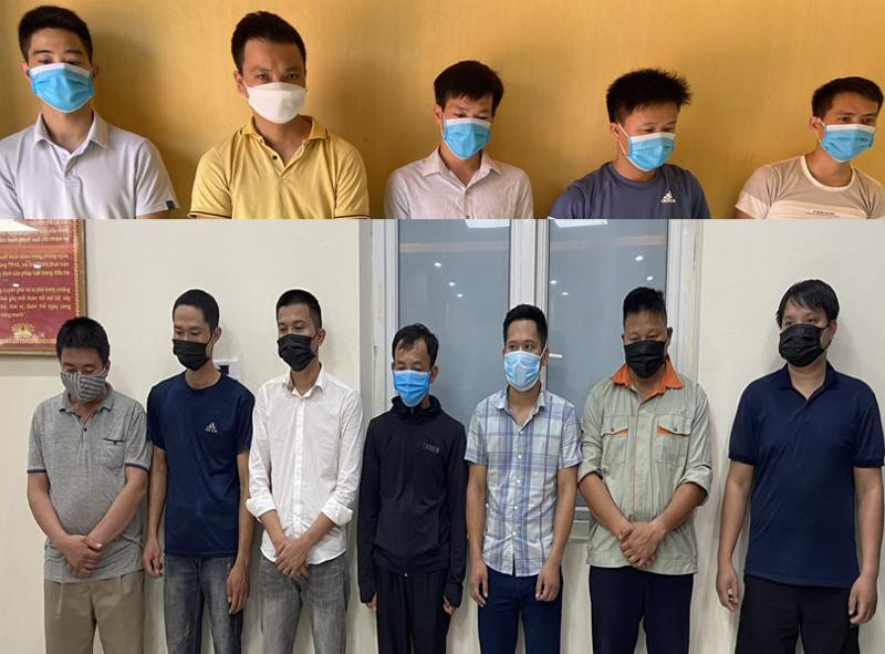 Nhóm đối tượng liên quan bị cơ quan Công an bắt giữ