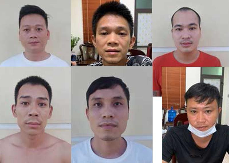 Nhóm đối tượng liên quan bị Công an bắt giữ