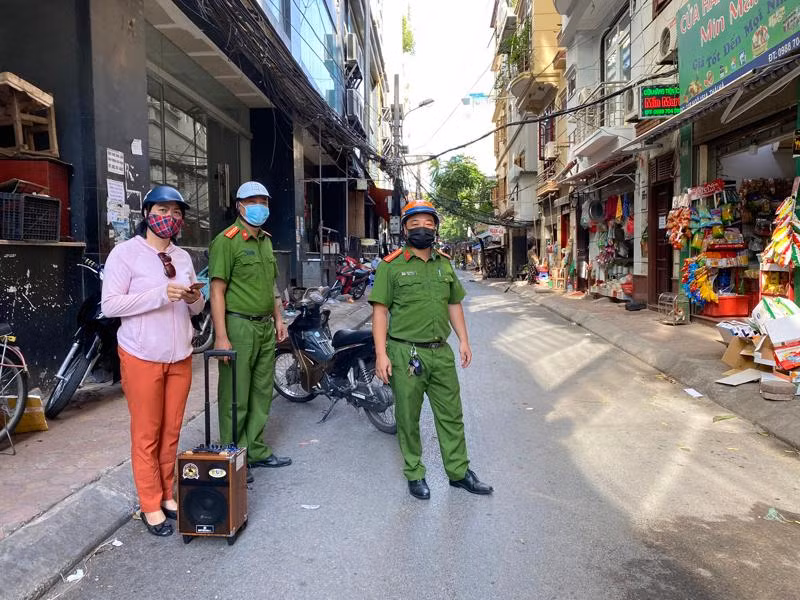 Lực lượng Cảnh sát PCCC tuyên truyền an toàn PCCC cho người dân tại địa bàn