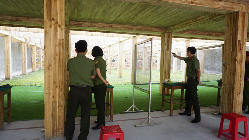 Các chỉ huy tham gia giải bắn súng Báo An ninh Thủ đô năm 2020