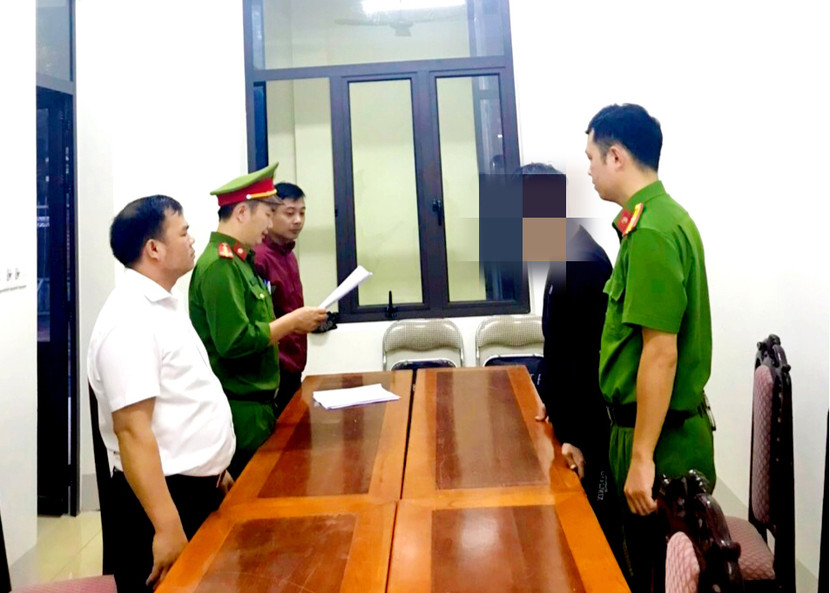 Cơ quan Công an thi hành lệnh bắt tạm giam P.Đ.H Cơ quan Công an thi hành lệnh bắt tạm giam P.Đ.H