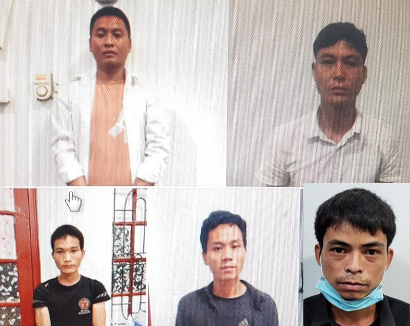 Các đối tượng bị CAH Lục Ngạn bắt giữ Các đối tượng bị CAH Lục Ngạn bắt giữ