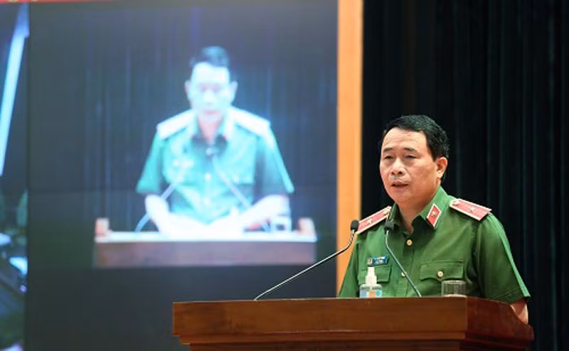 Thiếu tướng Lê Quốc Hùng phát biểu chỉ đạo tại Hội nghị