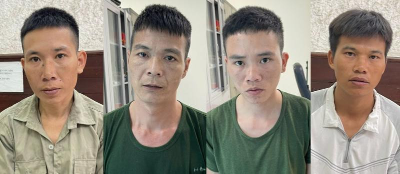 Các đối tượng trộm cáp điện