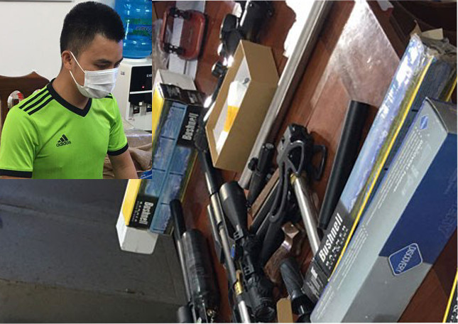 Đối tượng và số tang vật cơ quan Công an thu giữ