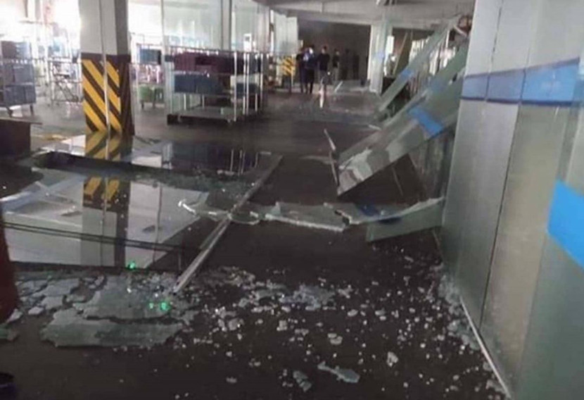 Vụ nổ lớn đã khiến nhiều tài sản, nhà kính của công ty này bị vỡ vụn