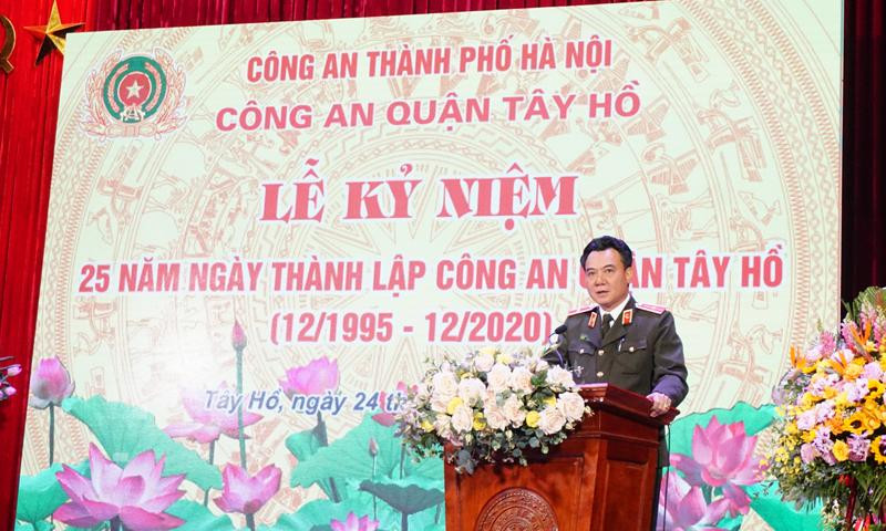 Thiếu tướng Nguyễn Anh Tuấn, Phó Giám đốc CATP phát biểu chỉ đạo tại Hội nghị Thiếu tướng Nguyễn Anh Tuấn, Phó Giám đốc CATP phát biểu chỉ đạo tại Hội nghị
