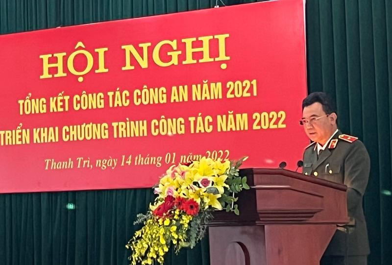 Thiếu tướng Nguyễn Anh Tuấn, Phó Giám đốc CATP phát biểu chỉ đạo tại Hội nghị Thiếu tướng Nguyễn Anh Tuấn, Phó Giám đốc CATP phát biểu chỉ đạo tại Hội nghị