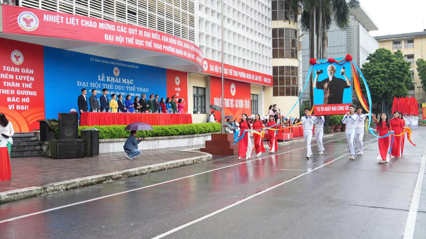 Lễ Khai mạc Đại hội Thể dục Thể thao lần thứ Nhất năm 2025 phường Nghĩa Đô Lễ Khai mạc Đại hội Thể dục Thể thao lần thứ Nhất năm 2025 phường Nghĩa Đô