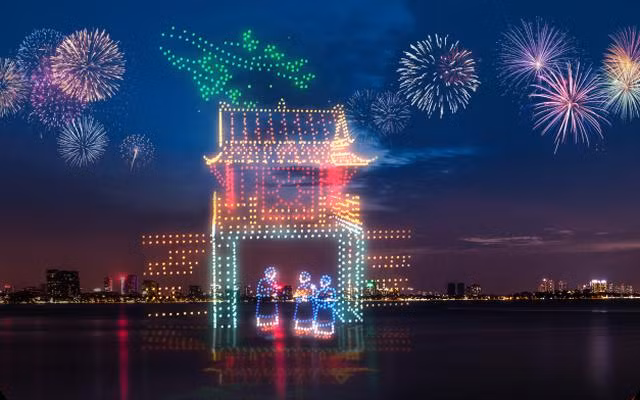 “Lễ hội ánh sáng nghệ thuật Hà Nội - Rực rỡ Thăng Long” với chủ đề “Một ngày kinh đô - Ngàn năm lịch sử” chào mừng Xuân Giáp Thìn 2024