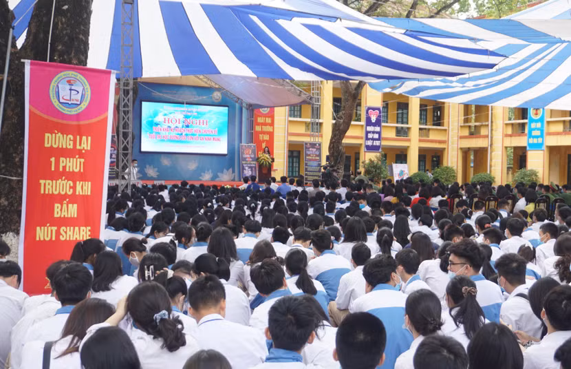 Tuyên truyền Luật An ninh mạng tại trường THPT Đa Phúc, huyện Sóc Sơn