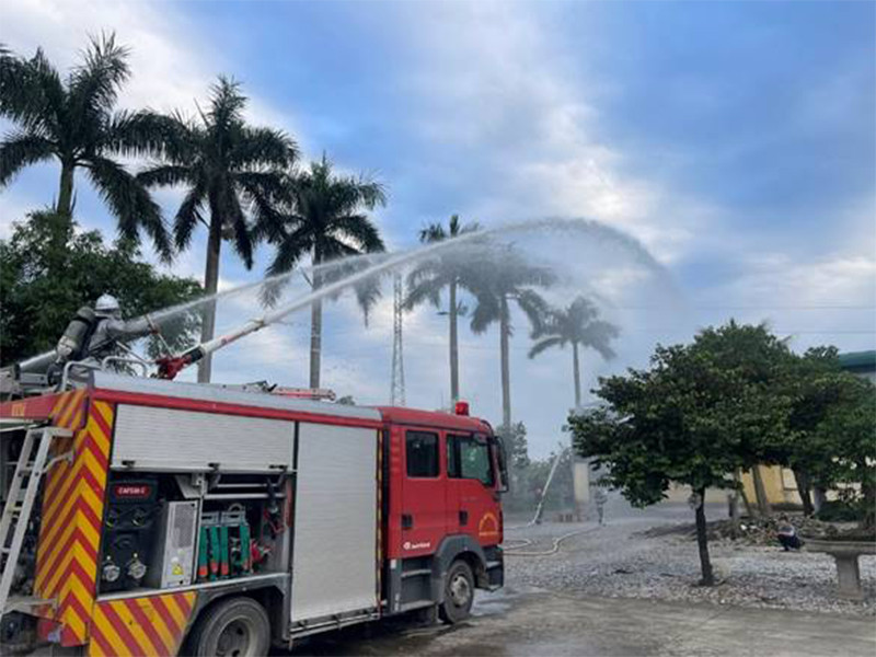 Huy động lực lượng tham gia diễn tập PCCC và CNCH