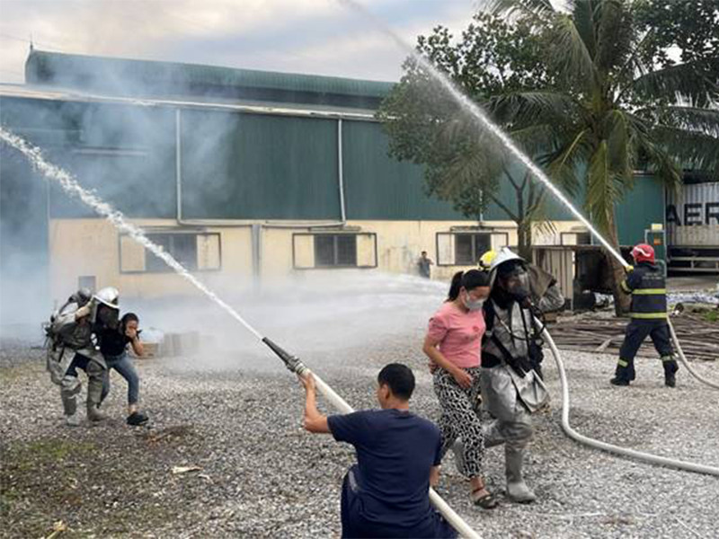 Tổ chức tìm kiếm cứu nạn giả định trong phương án diễn tập