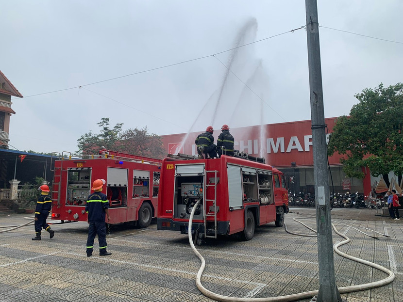 Huy động lực lượng diễn tập phương án