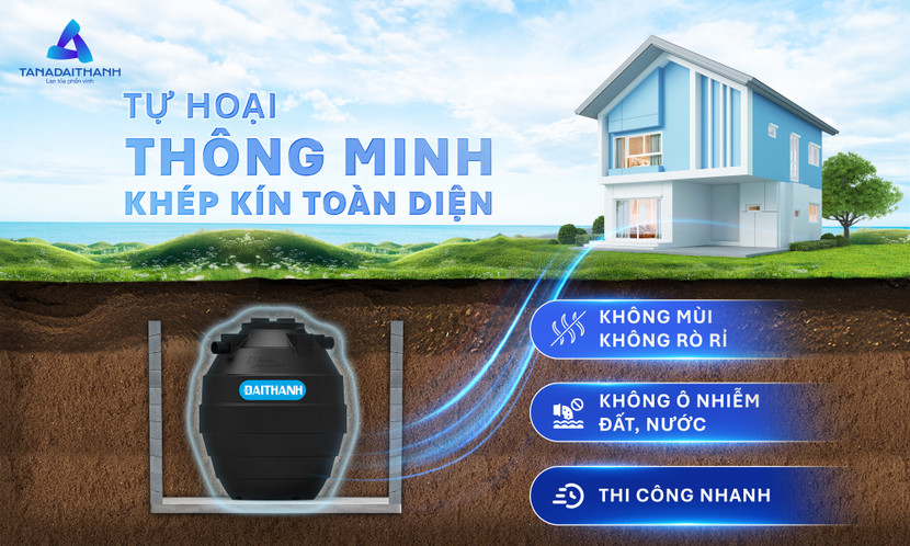 Bồn tự hoại thế hệ mới Đại Thành - sản phẩm được trao danh hiệu Top 10