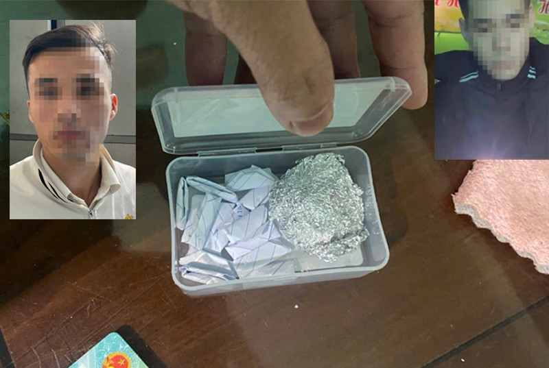 Đối tượng Bắc và Thành cùng tang vật Đối tượng Bắc và Thành cùng tang vật