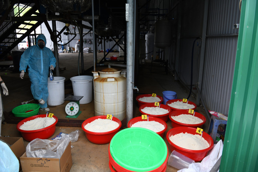 Số tang vật cơ quan chức năng thu giữ