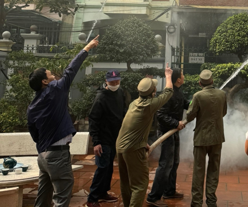 Huy động lực lượng xử lý nhanh đám cháy Huy động lực lượng xử lý nhanh đám cháy