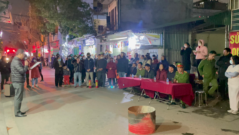 Qua diễn tập nhằm tuyên truyền nâng cao nhận thức, ý thức PCCC và CNCH của người dân