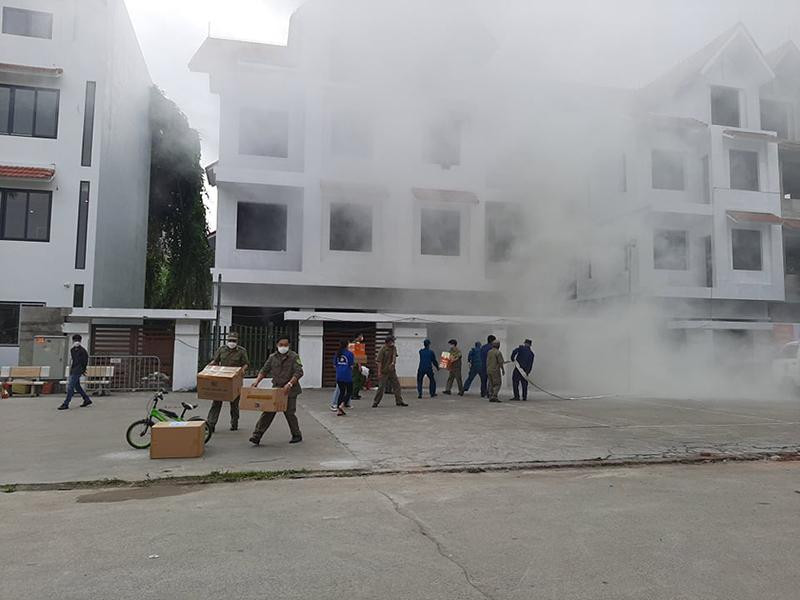 Diễn tập PCCC và CNCH nhằm nâng cao kỹ năng nghiệp vụ xử lý, ứng phó với sự cố hỏa hoạn đối với các lực lượng, đặc biệt là lực lượng tại chỗ