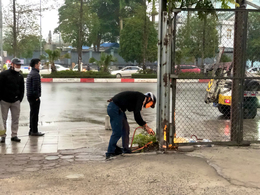 BCĐ 197 huyện Thanh Trì kiên quyết xử lý bãi xe vi phạm