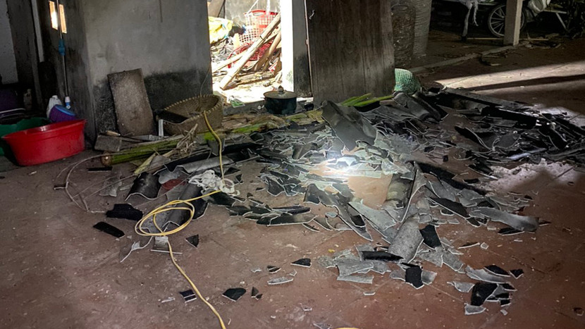 Căn bếp xảy ra vụ nổ Căn bếp xảy ra vụ nổ