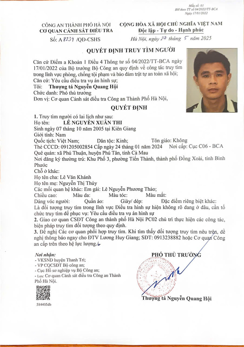 Quyết định truy tìm