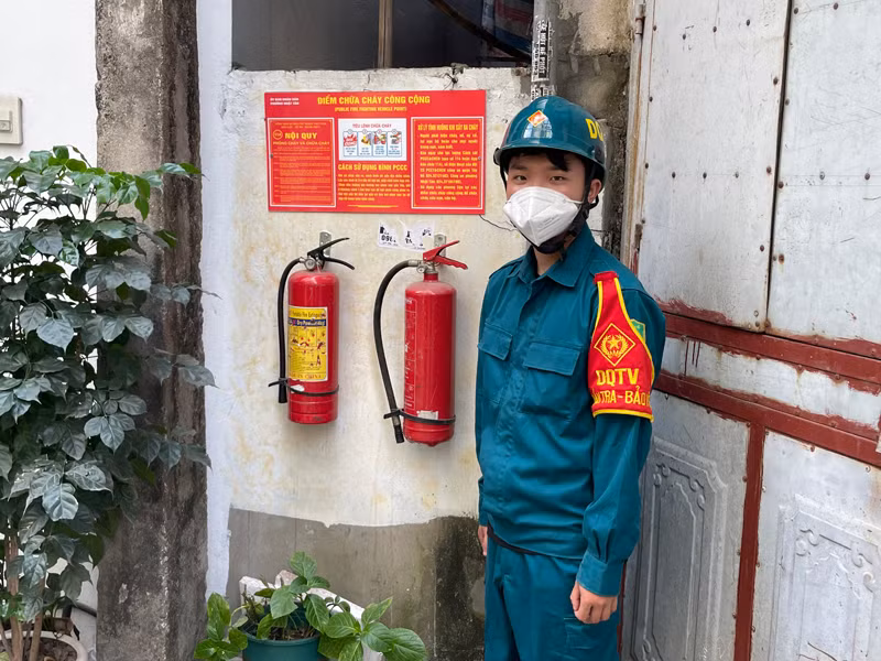 Điểm chữa cháy công cộng tại phường Nhật Tân
