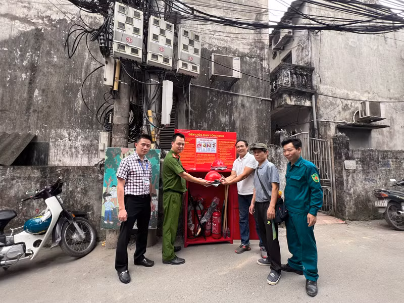 Điểm chữa cháy công cộng tại phường Phú Thượng