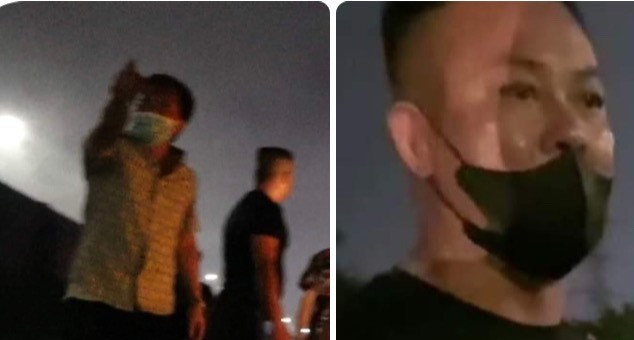 Hình ảnh đối tượng hành hung phóng viên cắt từ clip