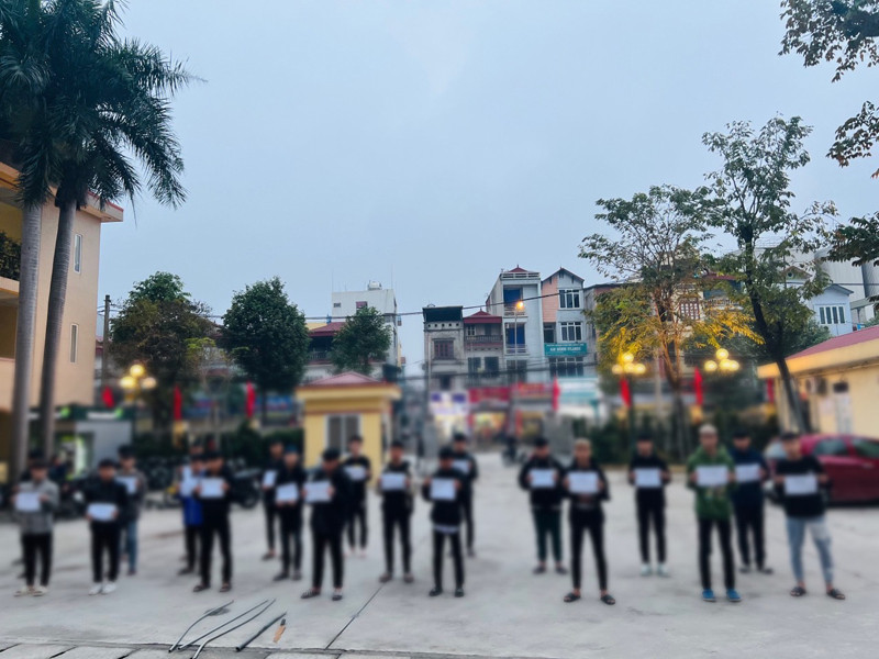 Cơ quan Công an đã triệu tập các đối tượng liên quan vụ gây rối trật tự công cộng để lập hồ sơ xử lý