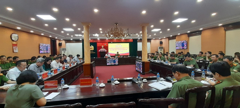 Quang cảnh tại điểm cầu CATP Hà Nội