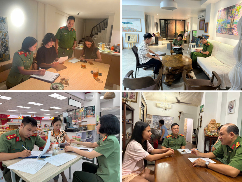 Công an phường Tây Hồ tăng cường kiểm tra hành chính các cơ sở kinh doanh có điều kiện, hướng dẫn cơ sở thực hiện đăng ký tạm trú, lưu trú cho người nước ngoài