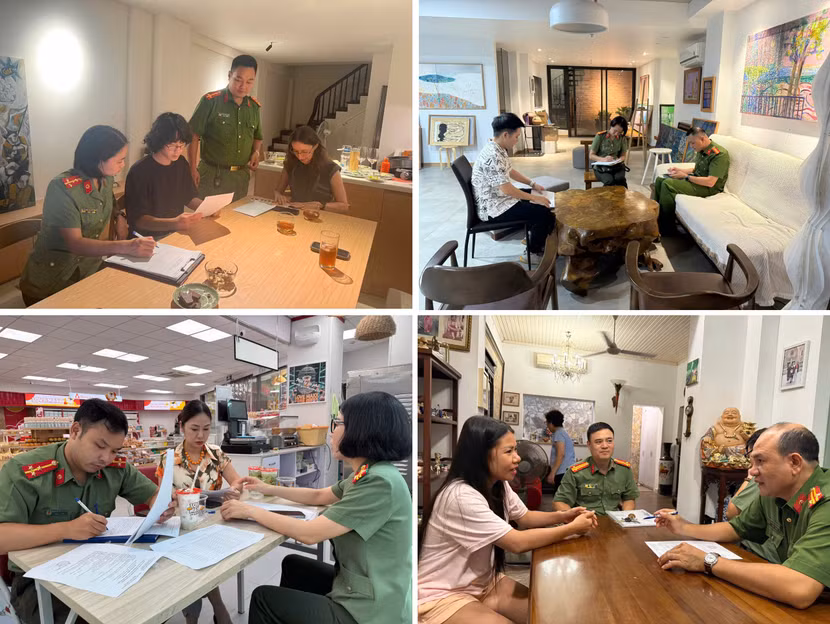 Công an phường Tây Hồ tăng cường kiểm tra hành chính các cơ sở kinh doanh có điều kiện, hướng dẫn cơ sở thực hiện đăng ký tạm trú, lưu trú cho người nước ngoài
