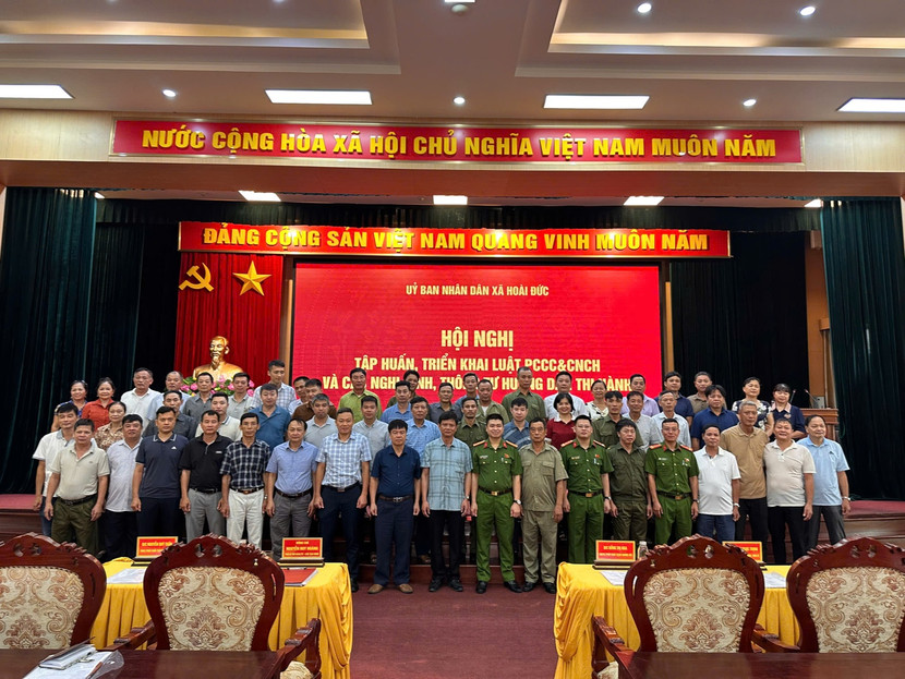 Xã Hoài Đức tổ chức tập huấn, tuyên truyền và ký cam kết đảm bảo an toàn PCCC và CNCH Xã Hoài Đức tổ chức tập huấn, tuyên truyền và ký cam kết đảm bảo an toàn PCCC và CNCH