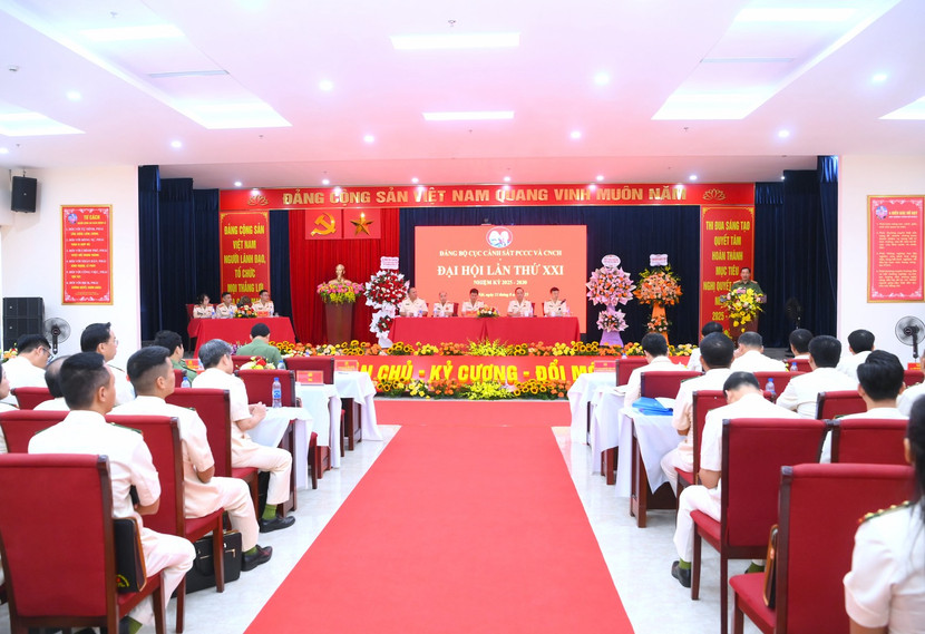 Toàn cảnh Đại hội đại biểu Đảng bộ Cục Cảnh sát phòng cháy, chữa cháy và cứu nạn, cứu hộ lần XXI, nhiệm kỳ 2025 - 2030 Toàn cảnh Đại hội đại biểu Đảng bộ Cục Cảnh sát phòng cháy, chữa cháy và cứu nạn, cứu hộ lần XXI, nhiệm kỳ 2025 - 2030