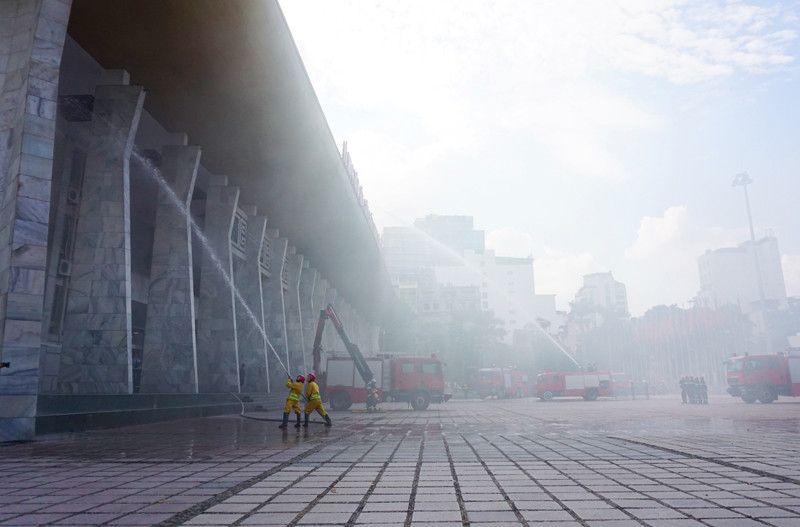 Các phương tiện nhanh chóng được huy động