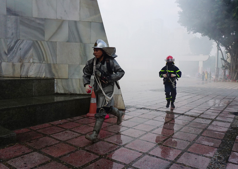 Ngay khi nhận được tin xảy ra cháy, lực lượng PCCC cơ sở đã triển khai các hoạt động cứu nạn cứu hộ