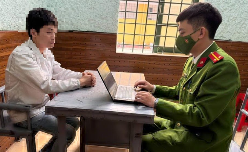 Đối tượng Ma Văn Công tại Cơ quan Công an