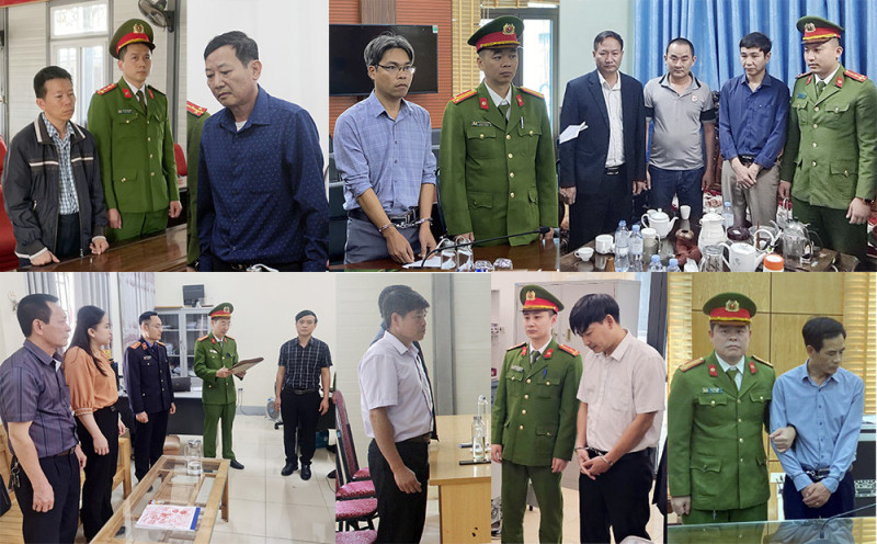 Cơ quan CSĐT Công an tỉnh Sơn La tống đạt các quyết định khởi tố bị can, đọc lệnh bắt bị can để tạm giam