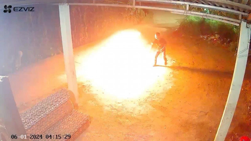 Ảnh camera ghi lại tại hiện trường Ảnh camera ghi lại tại hiện trường