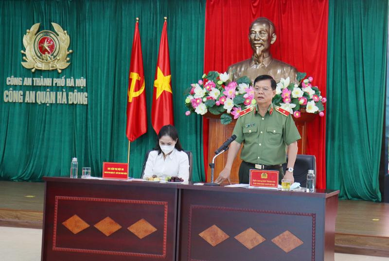 Thiếu tướng Đào Thanh Hải, Phó Giám đốc CATP Hà Nội biểu dương kết quả đạt được của Cụm thi đua số 8- CATP Thiếu tướng Đào Thanh Hải, Phó Giám đốc CATP Hà Nội biểu dương kết quả đạt được của Cụm thi đua số 8- CATP