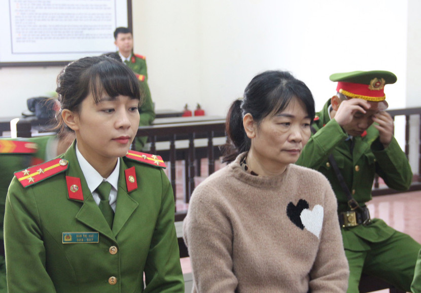 Bị cáo Nguyễn Thị Dậu tại phiên toà