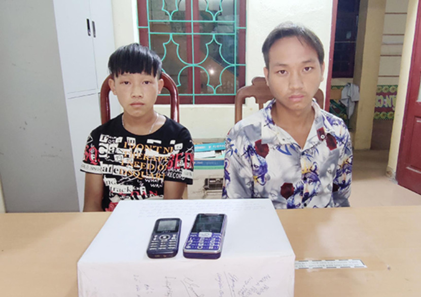 Hai đối tượng và tang vật