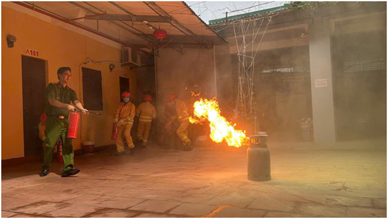 Xử lý tình huống cháy giả định