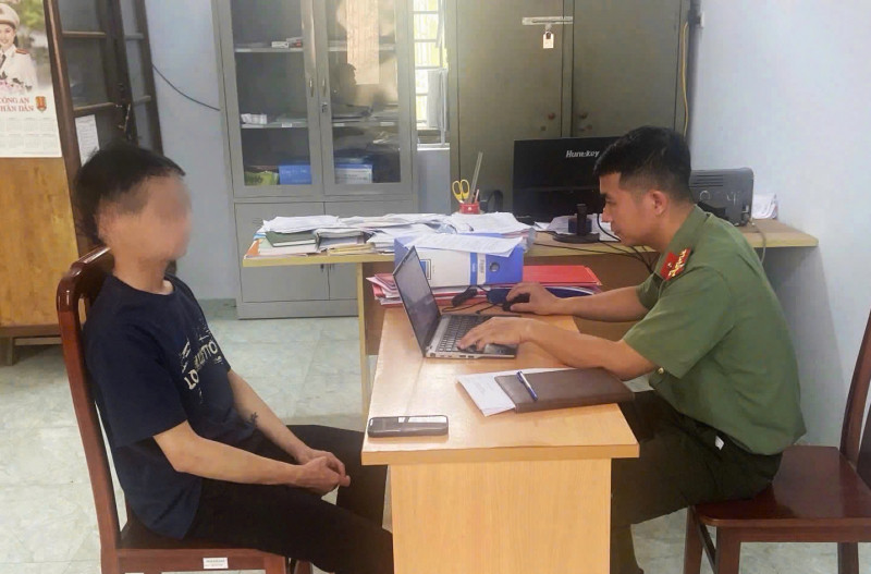 Cơ quan Công an làm việc với trường hợp vi phạm