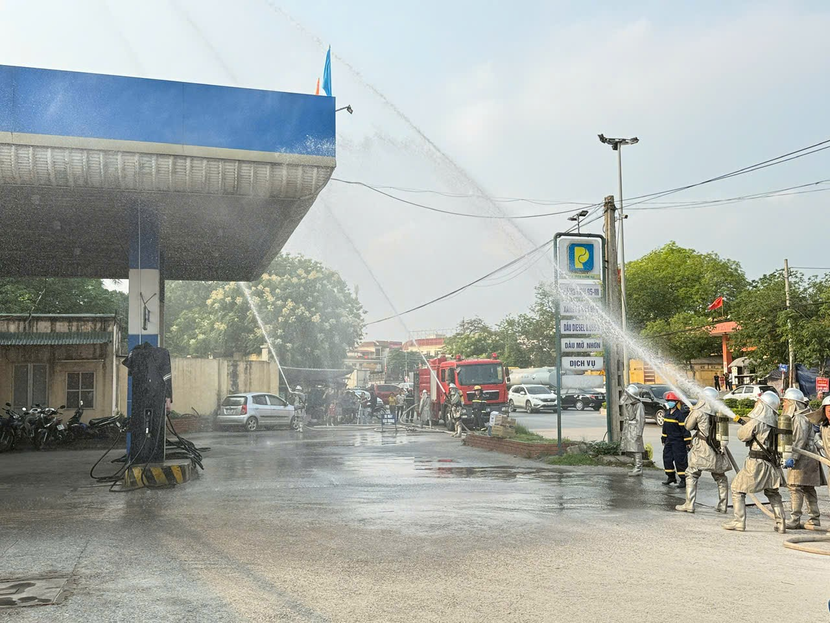 Thực tập Phương án chữa cháy và CNCH tại Cửa hàng xăng dầu Đường Lâm Thực tập Phương án chữa cháy và CNCH tại Cửa hàng xăng dầu Đường Lâm