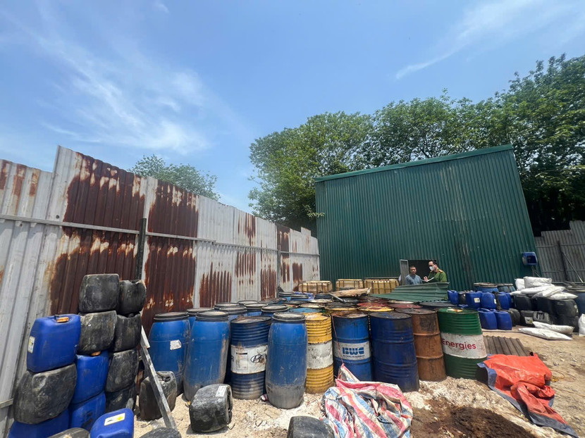 Cơ sở tái chế dầu gây ô nhiễm môi trường nghiêm trọng