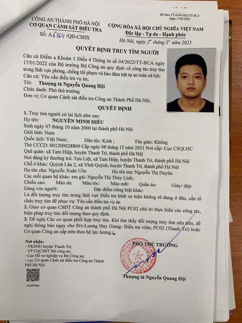 Quyết định truy tìm người