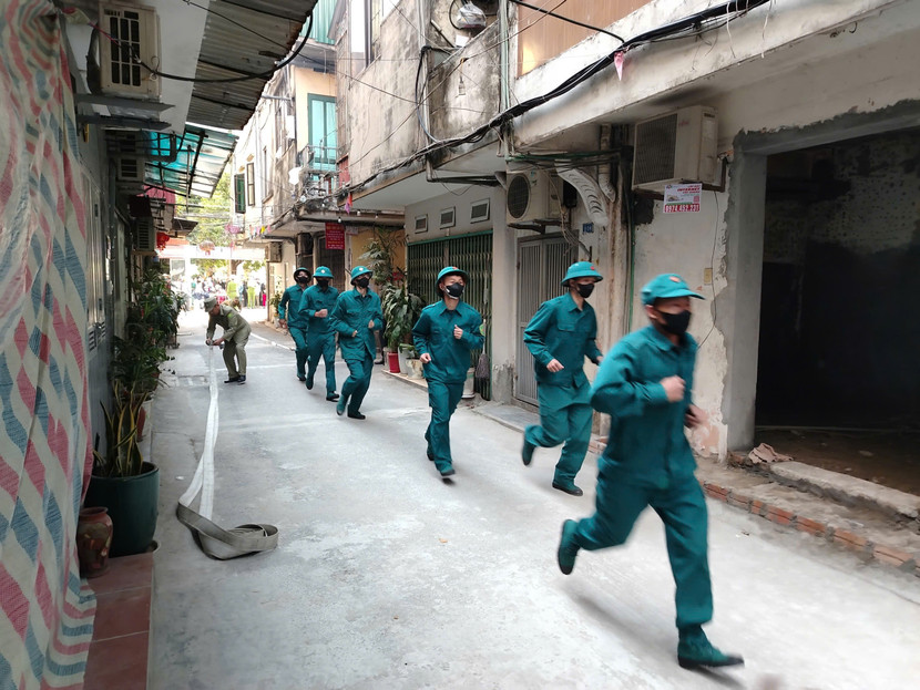 Lực lượng dân quân tự vệ được huy động tham gia diễn tập Lực lượng dân quân tự vệ được huy động tham gia diễn tập